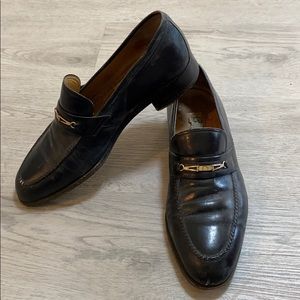 Gucci Shoes | Vintage Mens Gucci Leather Loafers 8 (42) | Color: Black | Size: 8 | Rachwinston's Closet